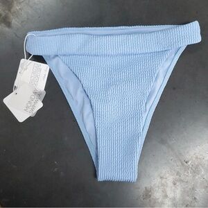 NWT Monday Swimwear Argentina Bottom Periwinkle Crinkle